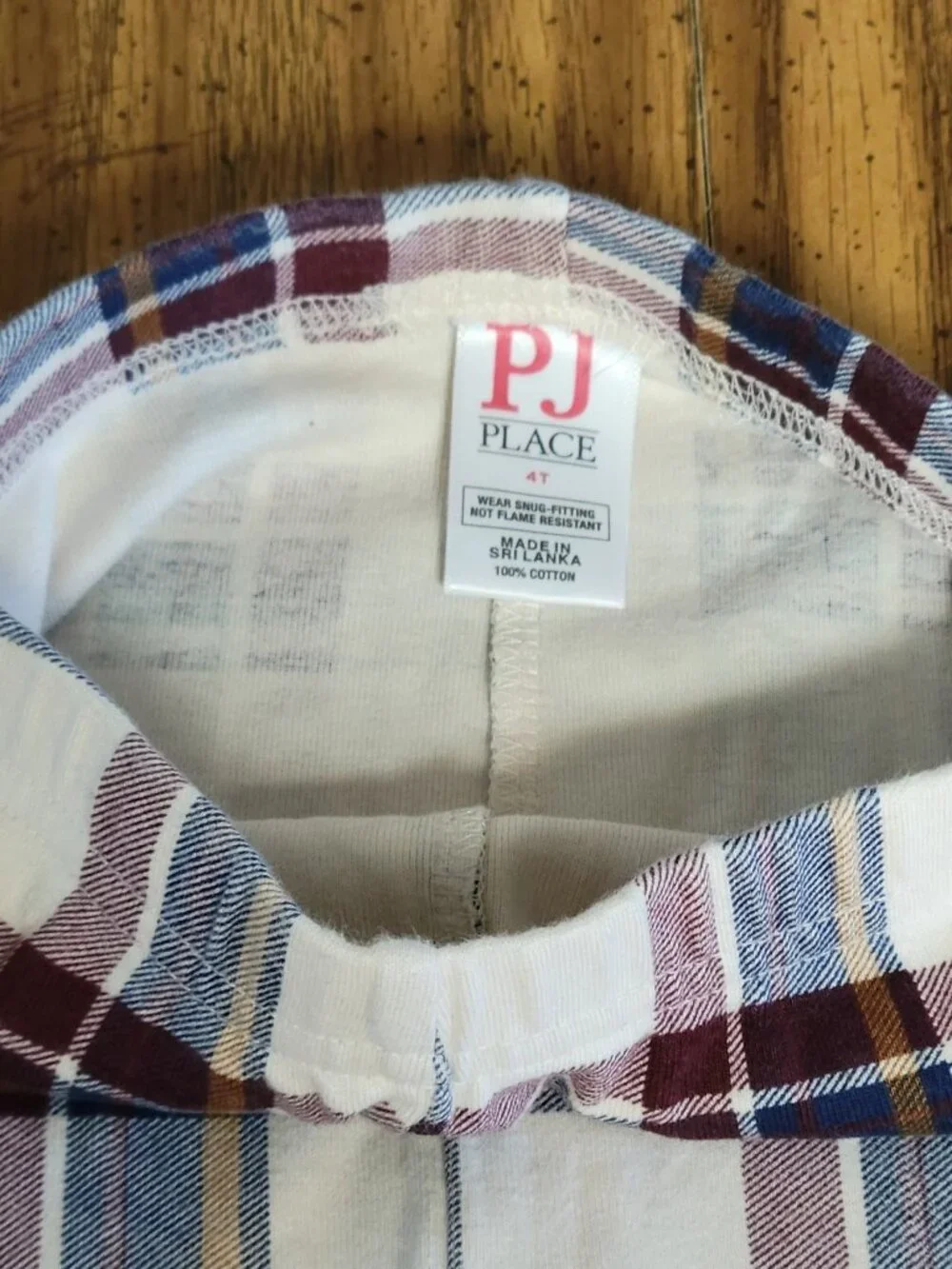 PJ Place Girls Plaid Cotton Pajama Pants Size 4T